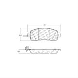 Posi-Quiet Ceramic Brake Pads Front 2013-2015 Nissan Altima thumbnail 5