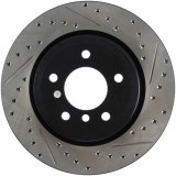 StopTech 06 BMW 330 / 07-09 BMW 335 Slotted & Drilled Left Rear Rotor thumbnail 2