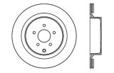 StopTech 09 Infiniti FX50 SportStop Slotted & Drilled Rear Left Rotor thumbnail 3