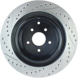 StopTech 09 Infiniti FX50 SportStop Slotted & Drilled Rear Left Rotor thumbnail 7