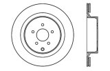 StopTech 09 Infiniti FX50 SportStop Slotted & Drilled Rear Left Rotor thumbnail 9