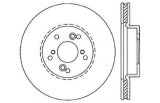 StopTech 99-08 Acura TL (STD Caliber) / 01-03 CL / 04-09 TSX Cross Drilled Left Front Rotor thumbnail 3