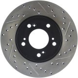 StopTech 97-01 Acura Integra Type R / 97-01 Honda CR-V Slotted & Drilled Left Front Rotor thumbnail 1