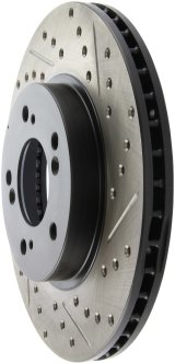 StopTech 97-01 Acura Integra Type R / 97-01 Honda CR-V Slotted & Drilled Left Front Rotor thumbnail 6