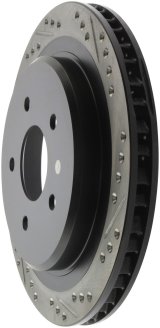StopTech 97-10 Chevy Corvette Slotted & Drilled Rear Left Rotor thumbnail 6