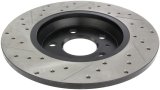 StopTech Power Slot 09-10 Audi A4/A4 Quattro / 08-10 A5 / 10 S4 Rear Left Drilled & Slotted Rotor thumbnail 3