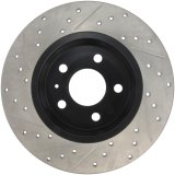StopTech Power Slot 09-10 Audi A4/A4 Quattro / 08-10 A5 / 10 S4 Rear Left Drilled & Slotted Rotor thumbnail 4
