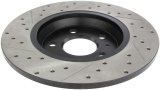 StopTech Power Slot 09-10 Audi A4/A4 Quattro / 08-10 A5 / 10 S4 Rear Left Drilled & Slotted Rotor thumbnail 6
