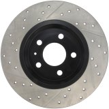 StopTech Power Slot 09-10 Audi A4/A4 Quattro / 08-10 A5 / 10 S4 Rear Left Drilled & Slotted Rotor thumbnail 8