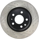 StopTech Power Slot 09-10 Audi A4/A4 Quattro / 08-10 A5 / 10 S4 Rear Left Drilled & Slotted Rotor thumbnail 9