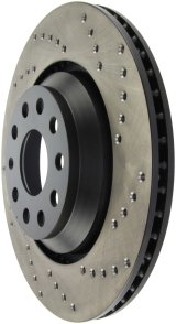 StopTech 09-13 VW CC 3.6L VR6 / 08-09 & 12 Golf R/Golf R32 Drilled Left Rear Rotor thumbnail 5
