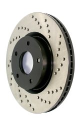 StopTech 09-13 VW CC 3.6L VR6 / 08-09 & 12 Golf R/Golf R32 Drilled Left Rear Rotor thumbnail 7