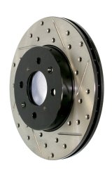 StopTech Power Slot 06-11 Lexus GS Series / 06-12 IS Series Front Right Drilled & Slotted Rotor thumbnail 2