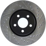 StopTech 03-09 Chrysler PT Cruiser Tur / 03-05 Dodge Neon SRT-4 Front Left Slotted & Drilled Rotor thumbnail 1