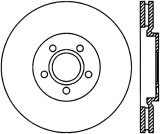 StopTech 03-09 Chrysler PT Cruiser Tur / 03-05 Dodge Neon SRT-4 Front Left Slotted & Drilled Rotor thumbnail 2