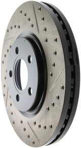StopTech 03-09 Chrysler PT Cruiser Tur / 03-05 Dodge Neon SRT-4 Front Left Slotted & Drilled Rotor thumbnail 5