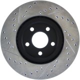 StopTech 03-09 Chrysler PT Cruiser Tur / 03-05 Dodge Neon SRT-4 Front Left Slotted & Drilled Rotor thumbnail 6