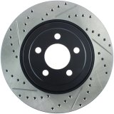 StopTech 05-09 Chrysler 300 (5.7L V8 exc SRT-8) Front Right Slotted & Drilled Rotor thumbnail 1