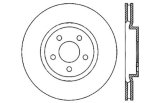 StopTech 05-09 Chrysler 300 (5.7L V8 exc SRT-8) Front Right Slotted & Drilled Rotor thumbnail 3