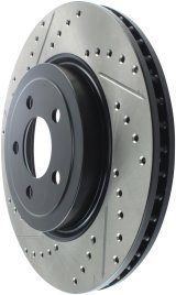 StopTech 05-09 Chrysler 300 (5.7L V8 exc SRT-8) Front Right Slotted & Drilled Rotor thumbnail 6