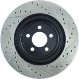 StopTech 05-09 Chrysler 300 (5.7L V8 exc SRT-8) Front Right Slotted & Drilled Rotor thumbnail 7