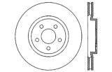 StopTech 05-09 Chrysler 300 (5.7L V8 exc SRT-8) Front Right Slotted & Drilled Rotor thumbnail 9