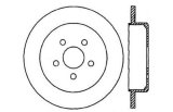 StopTech 03-09 Chrysler PT Cruiser Tur / 03-05 Dodge Neon SRT-4 Rear Left Slotted & Drilled Rotor thumbnail 3