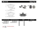 StopTech Performance 08-13 Audi TT Quattro / 12 VW Golf R Front Brake Pads thumbnail 8
