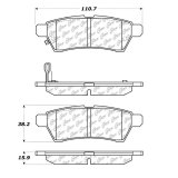 Centric C-TEK 05-19 Nissan Frontier Ceramic Rear Brake Pads w/Shims thumbnail 1