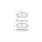 Centric Premium Ceramic Brake Pads Shims and Hardware - Front thumbnail 4