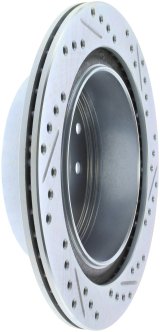 StopTech Select Sport Nissan Slotted and Drilled Right Rear Rotor thumbnail 3