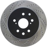 StopTech Slotted & Drilled Sport Brake Rotor Right Rear 13-14 Lexus GS300/350/400/430 thumbnail 2