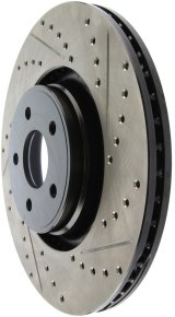 StopTech 14+ Ford Focus ST w/ 335mm Brakes Front Left Slotted & Drilled Rotor thumbnail 2