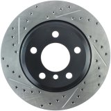 StopTech 12-16 BMW 335i Slotted & Drilled Rear Right Rotor thumbnail 1
