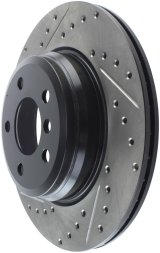StopTech 12-16 BMW 335i Slotted & Drilled Rear Right Rotor thumbnail 5
