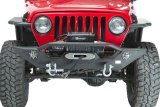 Fishbone Offroad 87-06 Jeep TJ/YJ Wrangler TJ/YJ Steel Front Bumper W/LEDs - Blk Textured Pawdercoat thumbnail 5