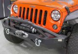 Fishbone Offroad 07-18 Jeep Wrangler JK Full Width Front Winch Bumper - Black Powdercoat thumbnail 2