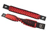 Fishbone Offroad 97-06 Jeep Wrangler Paracord Door Handles - Black/Red thumbnail 9