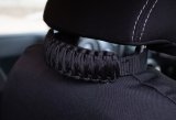 Fishbone Offroad Head Rest Paracord Grab Handles - Black thumbnail 2