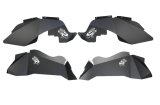 Fishbone Offroad 07-18 Jeep Wrangler JK Logo Aluminum Inner Fenders - Black Powdercoat thumbnail 1
