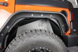 Fishbone Offroad 07-18 Jeep Wrangler JK Logo Aluminum Inner Fenders - Black Powdercoat thumbnail 4