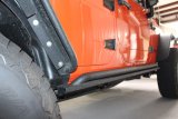 Fishbone Offroad 07-18 Jeep Wrangler JK 4 Door Rubicon Steel Rock Slider - Black Textured Powdercoat thumbnail 6