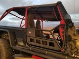 Fishbone Offroad 97-06 Jeep Wrangler TJ Front Tube Doors - Black Textured Powdercoat Steel thumbnail 2