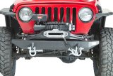 Fishbone Offroad 97-06 Jeep Wrangler TJ Winch Plate Steel - Black Textured Powdercoat Piranha Series thumbnail 4