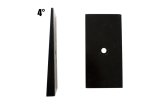 Fishbone Offroad Universal 4in Leaf Spring Shim - Black thumbnail 1