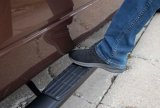 Fishbone Offroad 09-14 Ford F150 Extended Super Cab Oval Side Steps - Black Textured thumbnail 3