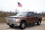Fishbone Offroad 09-14 Ford F150 Extended Super Cab Oval Side Steps - Black Textured thumbnail 7