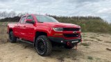 Fishbone Offroad 07-18 Chevrolet Silverado 1500/2500/3500 Double Cab Oval Side Steps -Black Textured thumbnail 9
