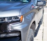 Fishbone Offroad 2019+ Chevrolet Silverado 1500 Double Cab Oval Side Steps - Black Textured thumbnail 2
