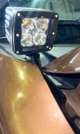 Fishbone Offroad 04-14 Ford F150 / 10-14 Raptor Hood Light Bracket - Black thumbnail 4
